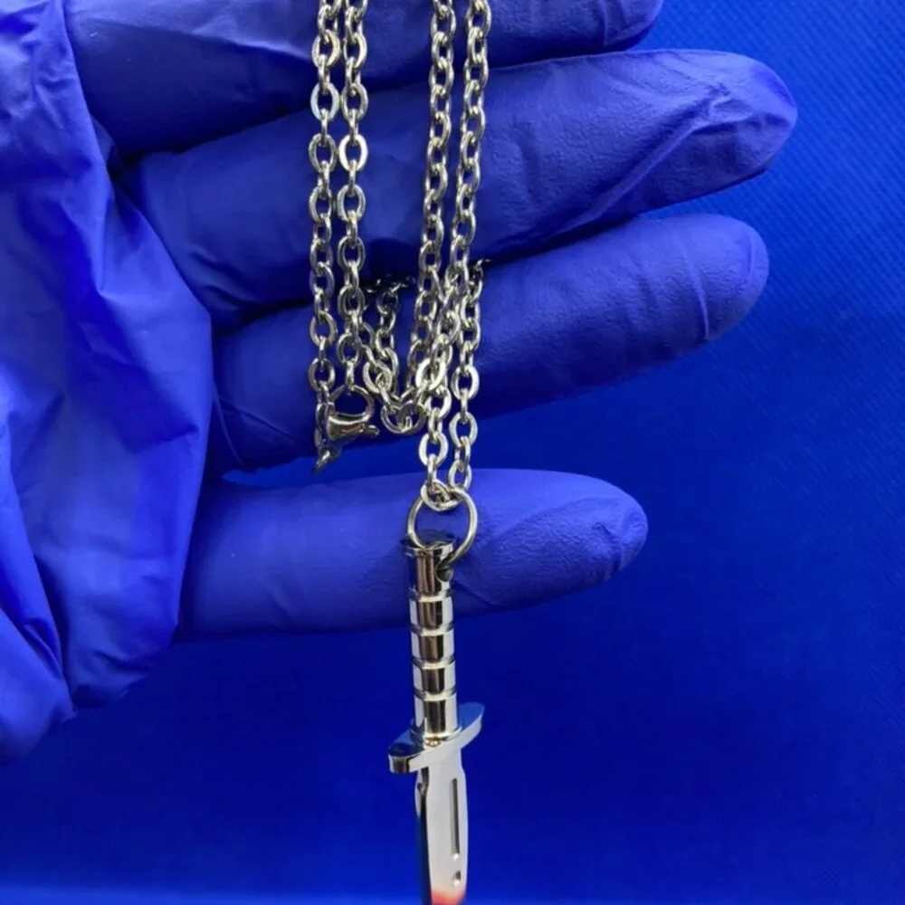 Stainless Steel Dagger Necklace